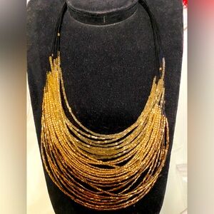 Unbranded 31 strand seed bead layer necklace